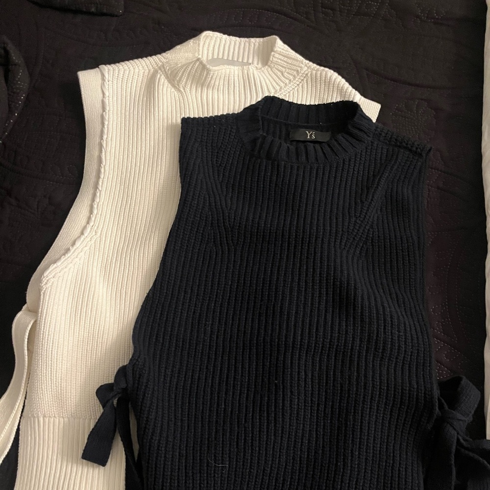 Elegant White Sweater Vest. Buy the 2 for a deal!!